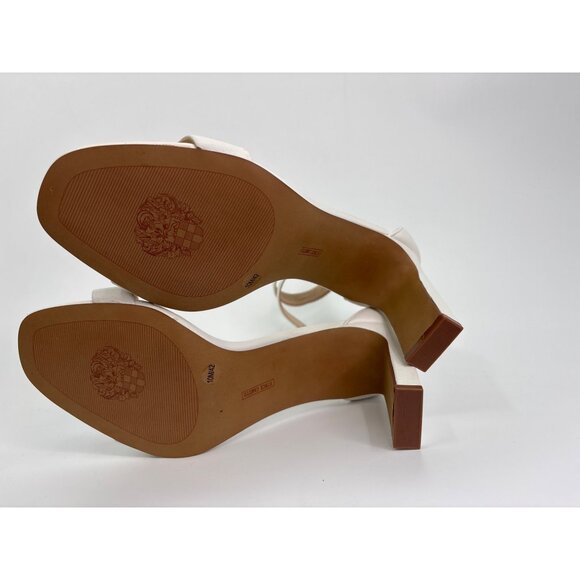 Vince Camuto Bendiva Ankle Strap Mary Jane Heel Sandal Shoe White Size 10 NWOB - Picture 5 of 6
